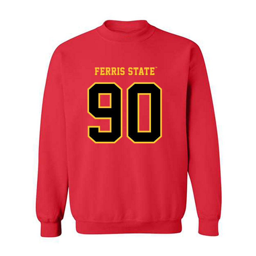 Ferris State - NCAA Football : Royce Daugherty - Replica Shersey Crewneck Sweatshirt-0