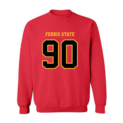 Ferris State - NCAA Football : Royce Daugherty - Replica Shersey Crewneck Sweatshirt-0