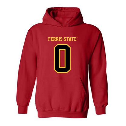 Ferris State - NCAA Football : Jerek Fields - Replica Shersey Hooded Sweatshirt-0