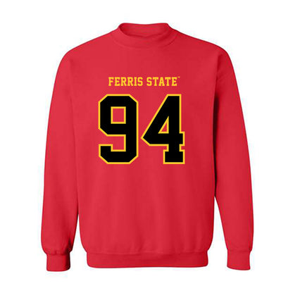 Ferris State - NCAA Football : Sio Saipaia - Replica Shersey Crewneck Sweatshirt-0