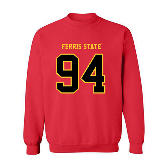 Ferris State - NCAA Football : Sio Saipaia - Replica Shersey Crewneck Sweatshirt-0
