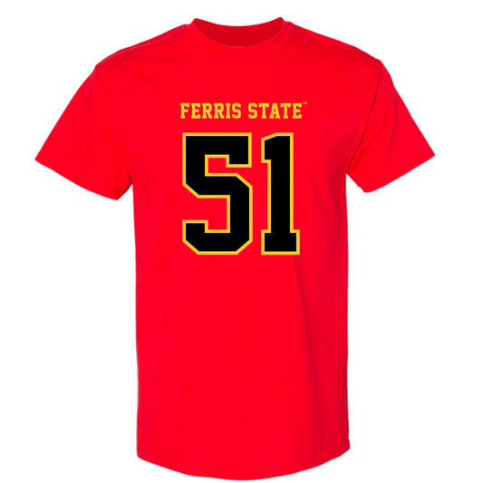 Ferris State - NCAA Football : DJ Gilbert - Replica Shersey T-Shirt-0
