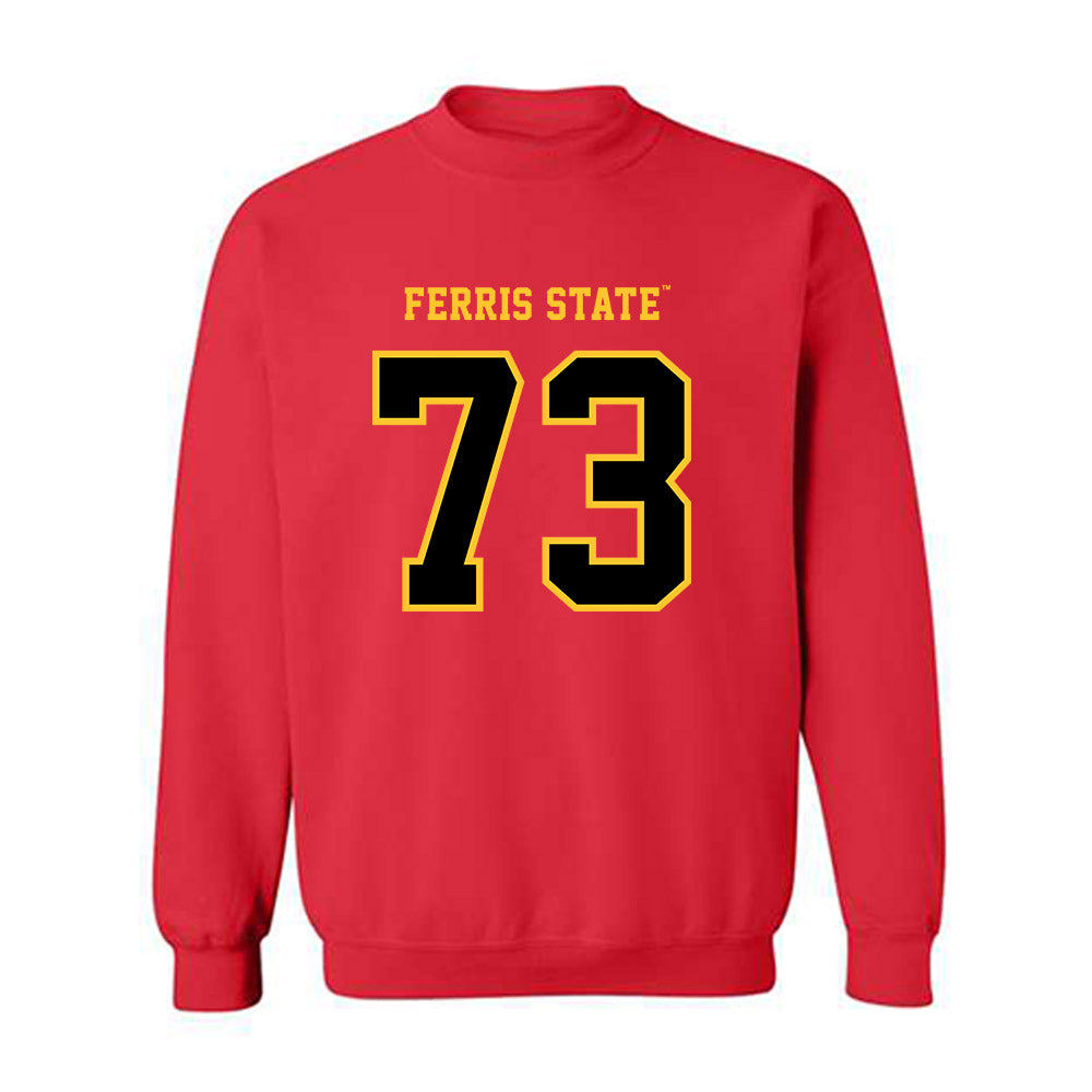 Ferris State - NCAA Football : Mack Bontekoe - Replica Shersey Crewneck Sweatshirt-0