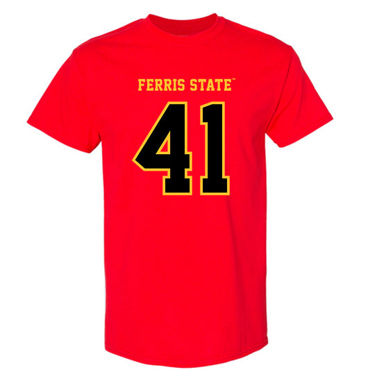 Ferris State - NCAA Football : Michael Bush - Replica Shersey T-Shirt-0