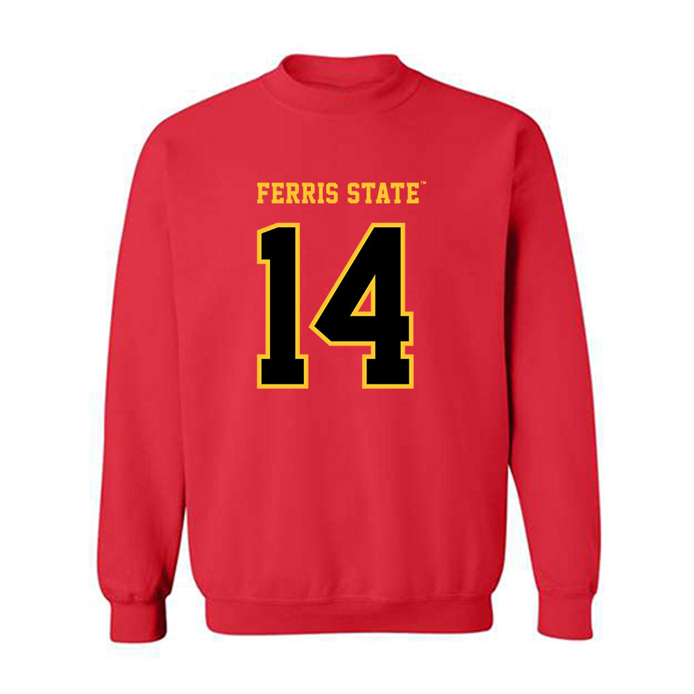Ferris State - NCAA Football : Timothy Ormond II - Replica Shersey Crewneck Sweatshirt-0