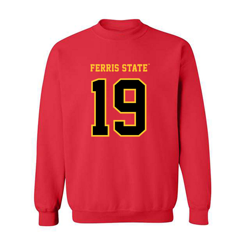 Ferris State - NCAA Football : Zay Byars - Replica Shersey Crewneck Sweatshirt-0