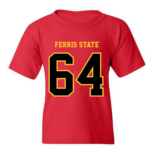 Ferris State - NCAA Football : Cameron Heiss - Replica Shersey Youth T-Shirt-0