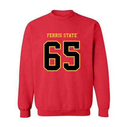 Ferris State - NCAA Football : Cory Pecynski - Replica Shersey Crewneck Sweatshirt-0