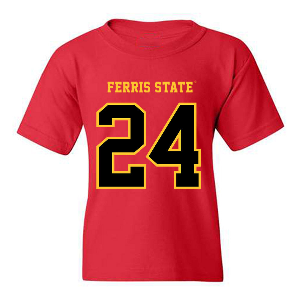 Ferris State - NCAA Softball : Braleigh Miller - Replica Shersey Youth T-Shirt-0