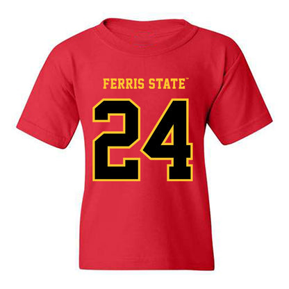 Ferris State - NCAA Softball : Braleigh Miller - Replica Shersey Youth T-Shirt-0
