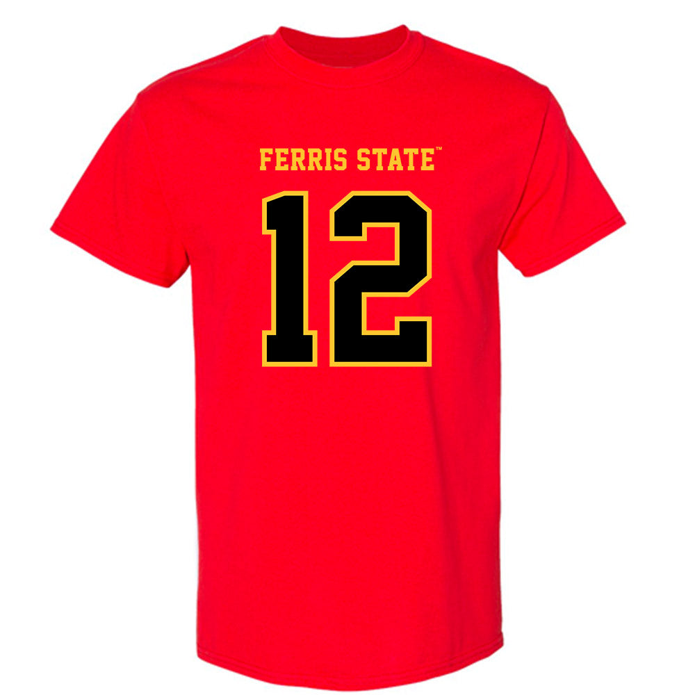 Ferris State - NCAA Football : Carson Gulker - Replica Shersey T-Shirt-0