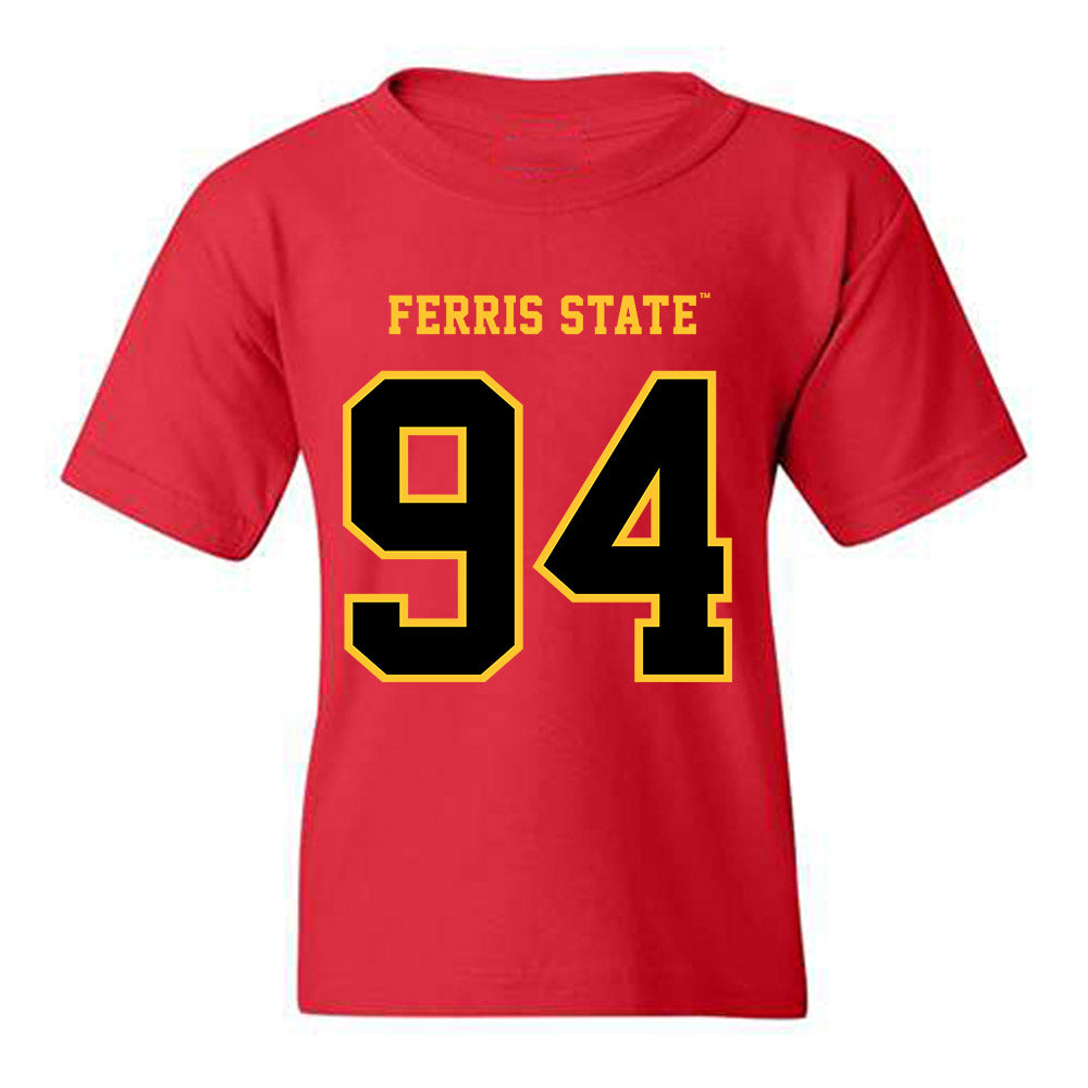 Ferris State - NCAA Football : Sio Saipaia - Replica Shersey Youth T-Shirt-0