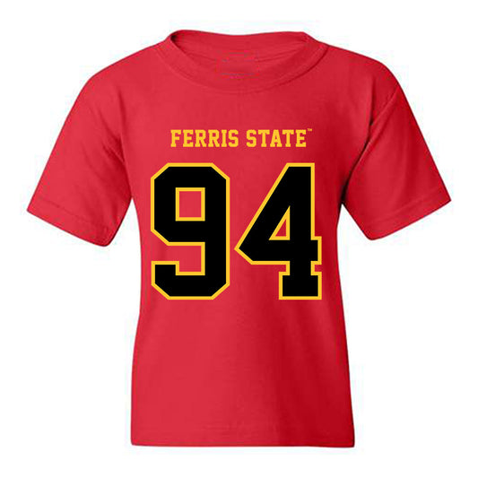 Ferris State - NCAA Football : Sio Saipaia - Replica Shersey Youth T-Shirt-0