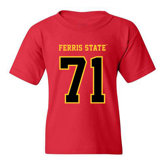 Ferris State - NCAA Football : Matthew Misch - Replica Shersey Youth T-Shirt-0