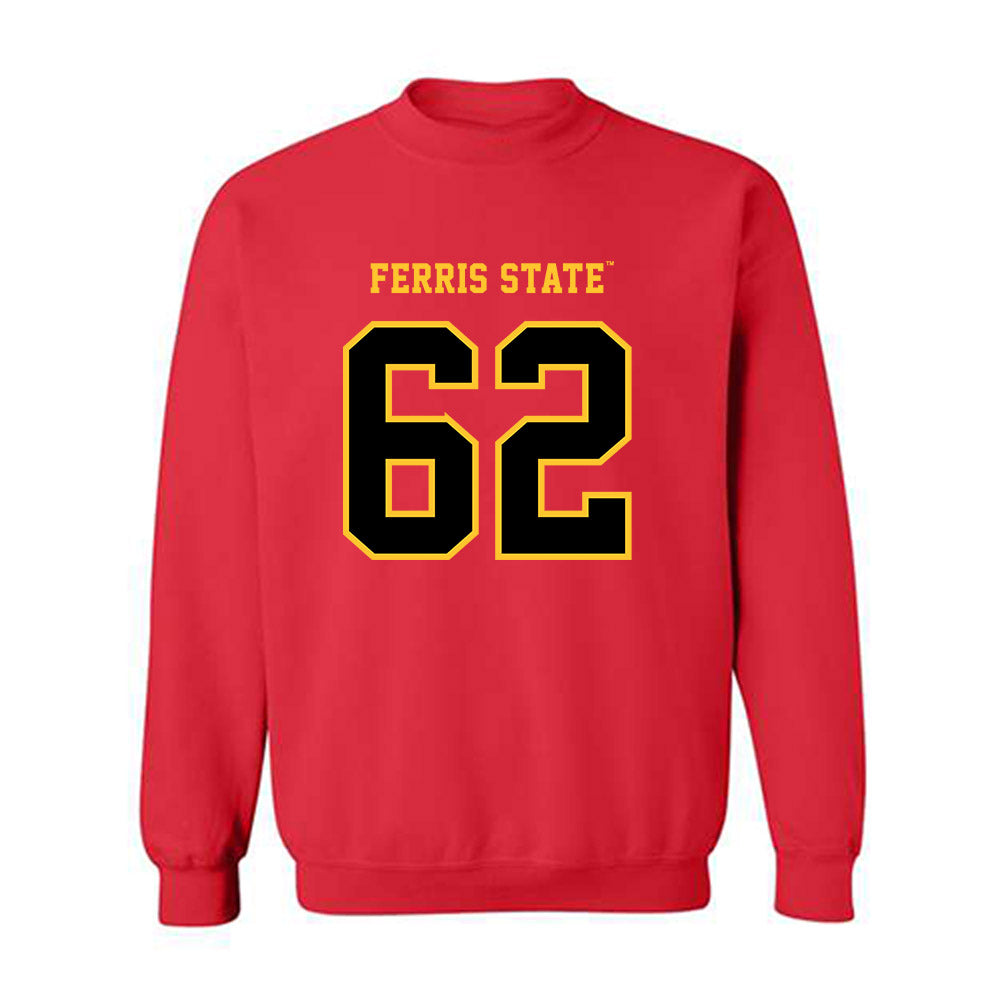 Ferris State - NCAA Football : Kaharri Caldwell - Replica Shersey Crewneck Sweatshirt-0