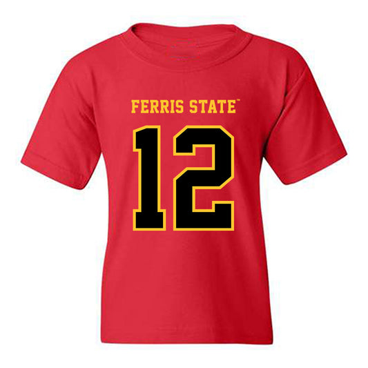Ferris State - NCAA Football : Carson Gulker - Replica Shersey Youth T-Shirt-0