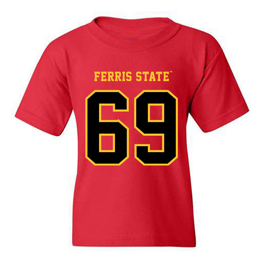 Ferris State - NCAA Football : AJ Polley - Replica Shersey Youth T-Shirt-0
