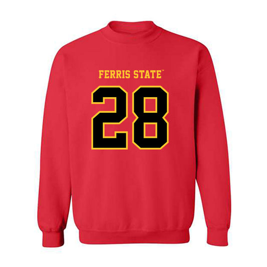 Ferris State - NCAA Football : Jakob Price - Replica Shersey Crewneck Sweatshirt-0