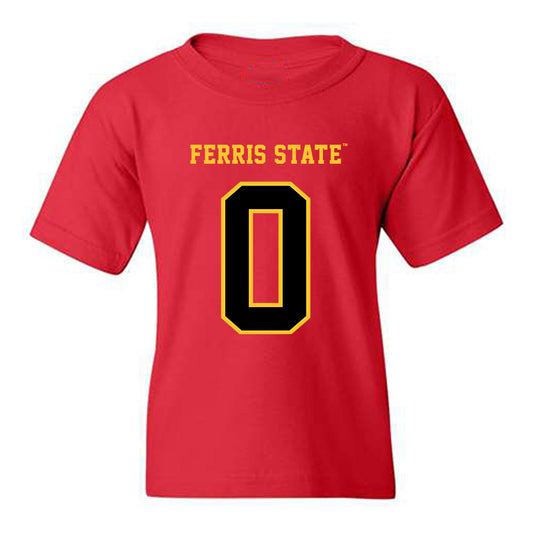 Ferris State - NCAA Football : tez joseph - Replica Shersey Youth T-Shirt-0
