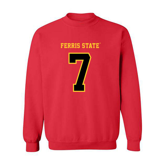 Ferris State - NCAA Women's Volleyball : Emma Bleecher - Replica Shersey Crewneck Sweatshirt-0