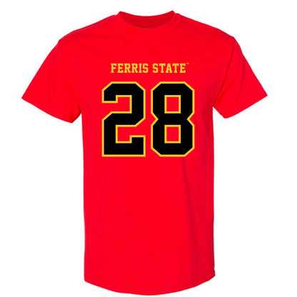 Ferris State - NCAA Men's Ice Hockey : Trevor Taulien - Replica Shersey T-Shirt-0