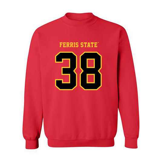 Ferris State - NCAA Football : Levi Tuinstra - Replica Shersey Crewneck Sweatshirt-0