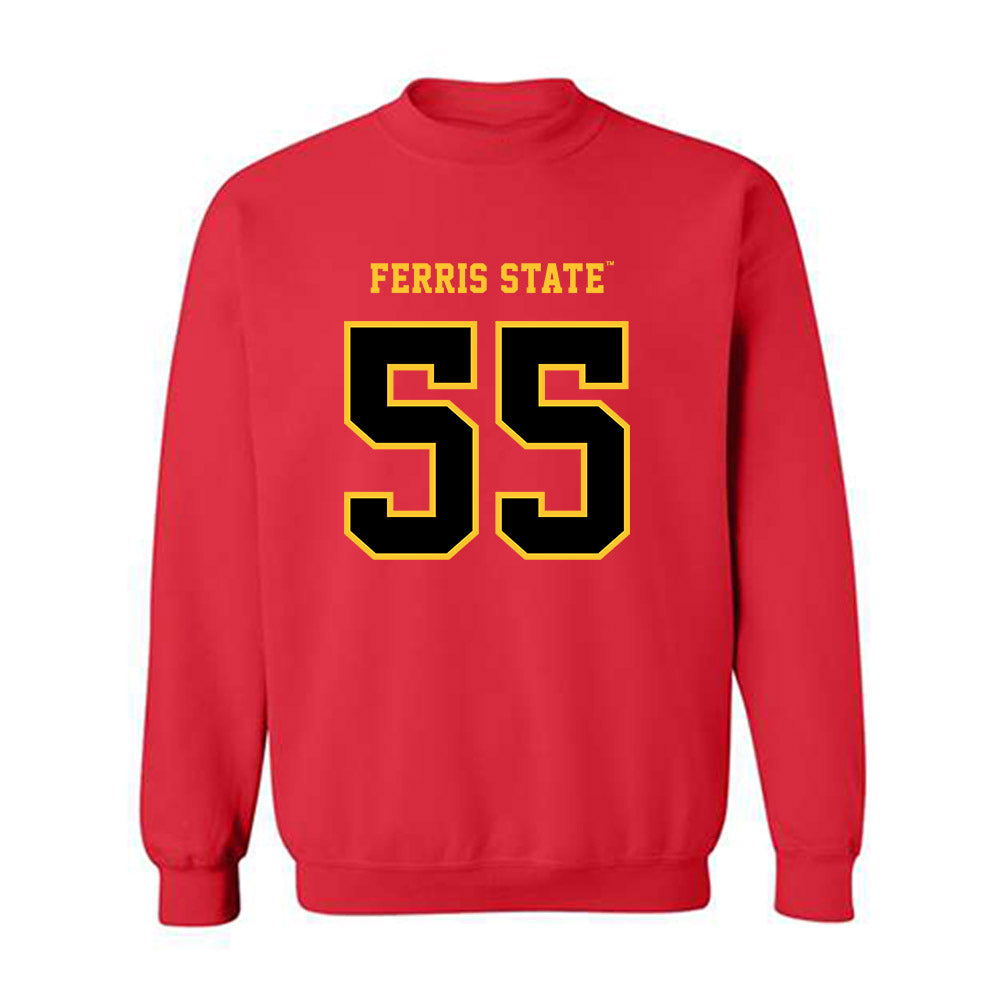 Ferris State - NCAA Women's Basketball : Alyssa Wirth - Replica Shersey Crewneck Sweatshirt-0