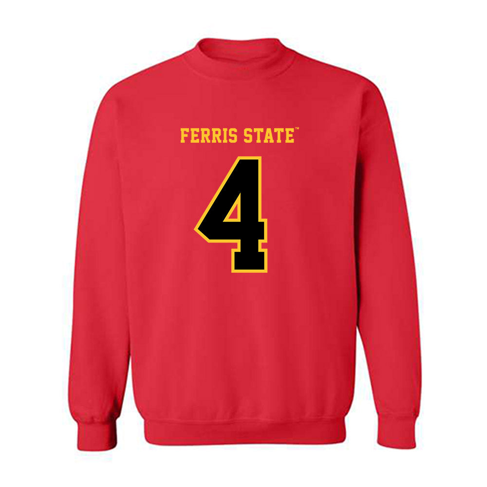 Ferris State - NCAA Softball : Paige Antcliff - Replica Shersey Crewneck Sweatshirt-0