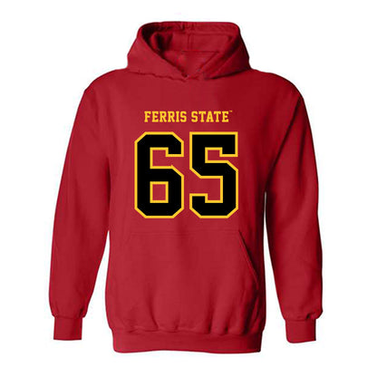 Ferris State - NCAA Football : Cory Pecynski - Replica Shersey Hooded Sweatshirt-0