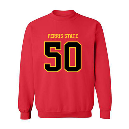 Ferris State - NCAA Football : Chimdindu Obi - Replica Shersey Crewneck Sweatshirt-0