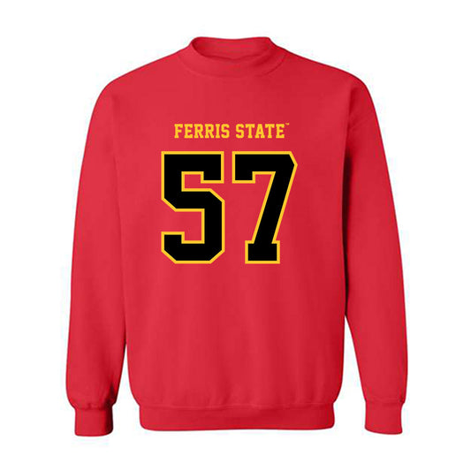 Ferris State - NCAA Football : Derek Anderson - Replica Shersey Crewneck Sweatshirt-0