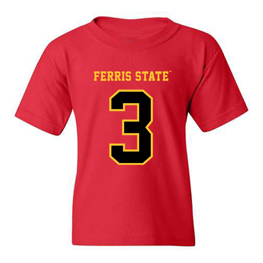 Ferris State - NCAA Football : Blaine Saipaia - Replica Shersey Youth T-Shirt-0