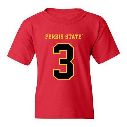 Ferris State - NCAA Football : Blaine Saipaia - Replica Shersey Youth T-Shirt-0