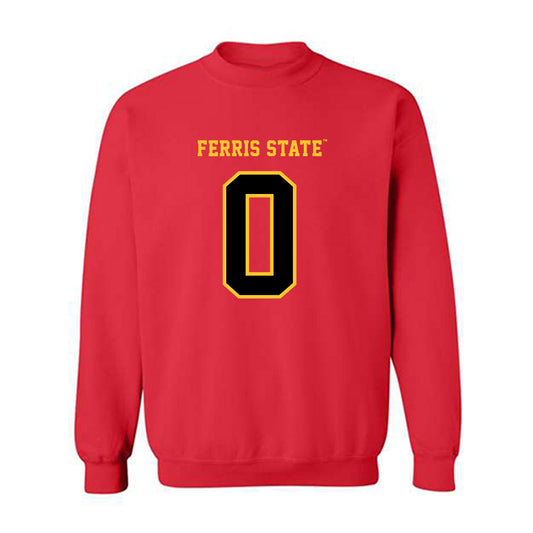 Ferris State - NCAA Football : tez joseph - Replica Shersey Crewneck Sweatshirt-0