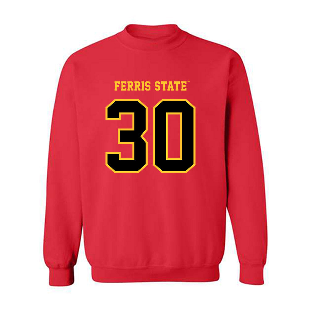 Ferris State - NCAA Women's Basketball : Emma Schierbeek - Replica Shersey Crewneck Sweatshirt-0