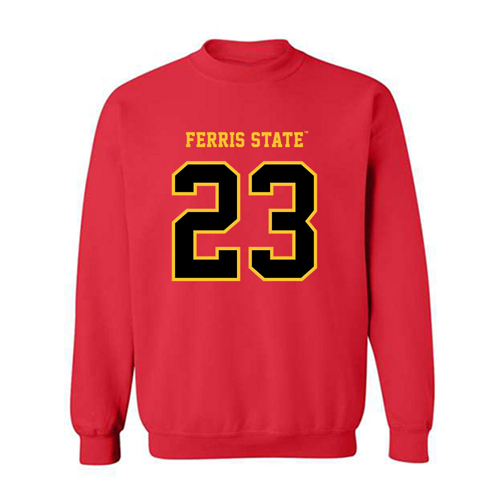 Ferris State - NCAA Football : James Robinson - Replica Shersey Crewneck Sweatshirt-0
