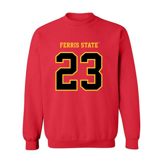Ferris State - NCAA Football : James Robinson - Replica Shersey Crewneck Sweatshirt-0