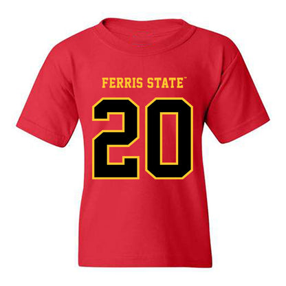 Ferris State - NCAA Football : Jaden Edington - Replica Shersey Youth T-Shirt-0