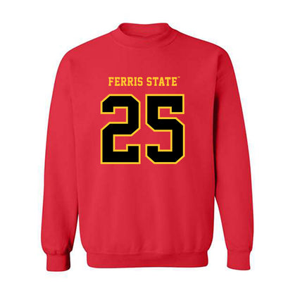 Ferris State - NCAA Women's Soccer : Cameron Tack - Replica Shersey Crewneck Sweatshirt-0