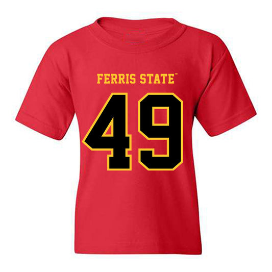 Ferris State - NCAA Football : Maurice Adams Jr - Replica Shersey Youth T-Shirt-0