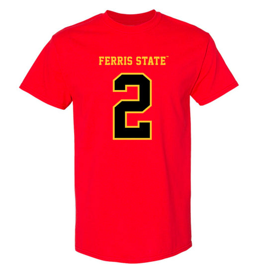 Ferris State - NCAA Football : Wyatt Bower - Replica Shersey T-Shirt-0