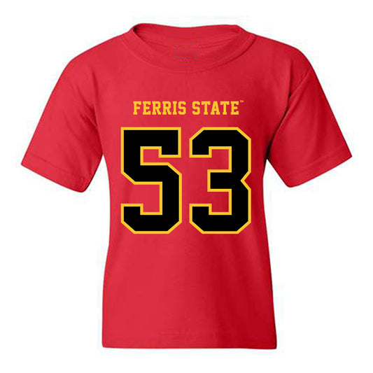 Ferris State - NCAA Football : Ryan Ross - Replica Shersey Youth T-Shirt-0
