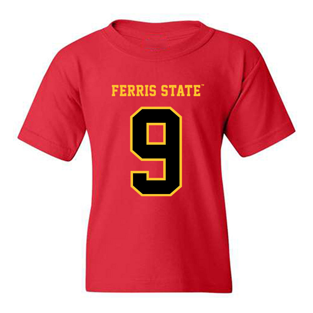 Ferris State - NCAA Men's Ice Hockey : Nick Nardecchia - Replica Shersey Youth T-Shirt-0