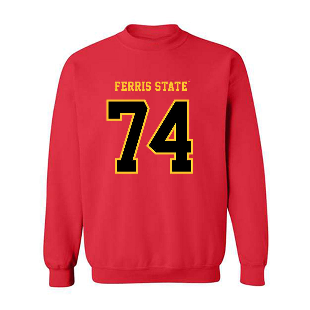 Ferris State - NCAA Football : Bobby Anderson - Replica Shersey Crewneck Sweatshirt-0
