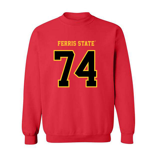 Ferris State - NCAA Football : Bobby Anderson - Replica Shersey Crewneck Sweatshirt-0