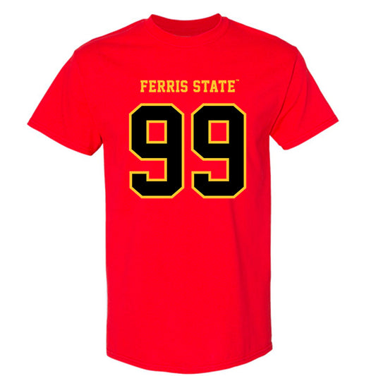 Ferris State - NCAA Football : markee jones - Replica Shersey T-Shirt-0