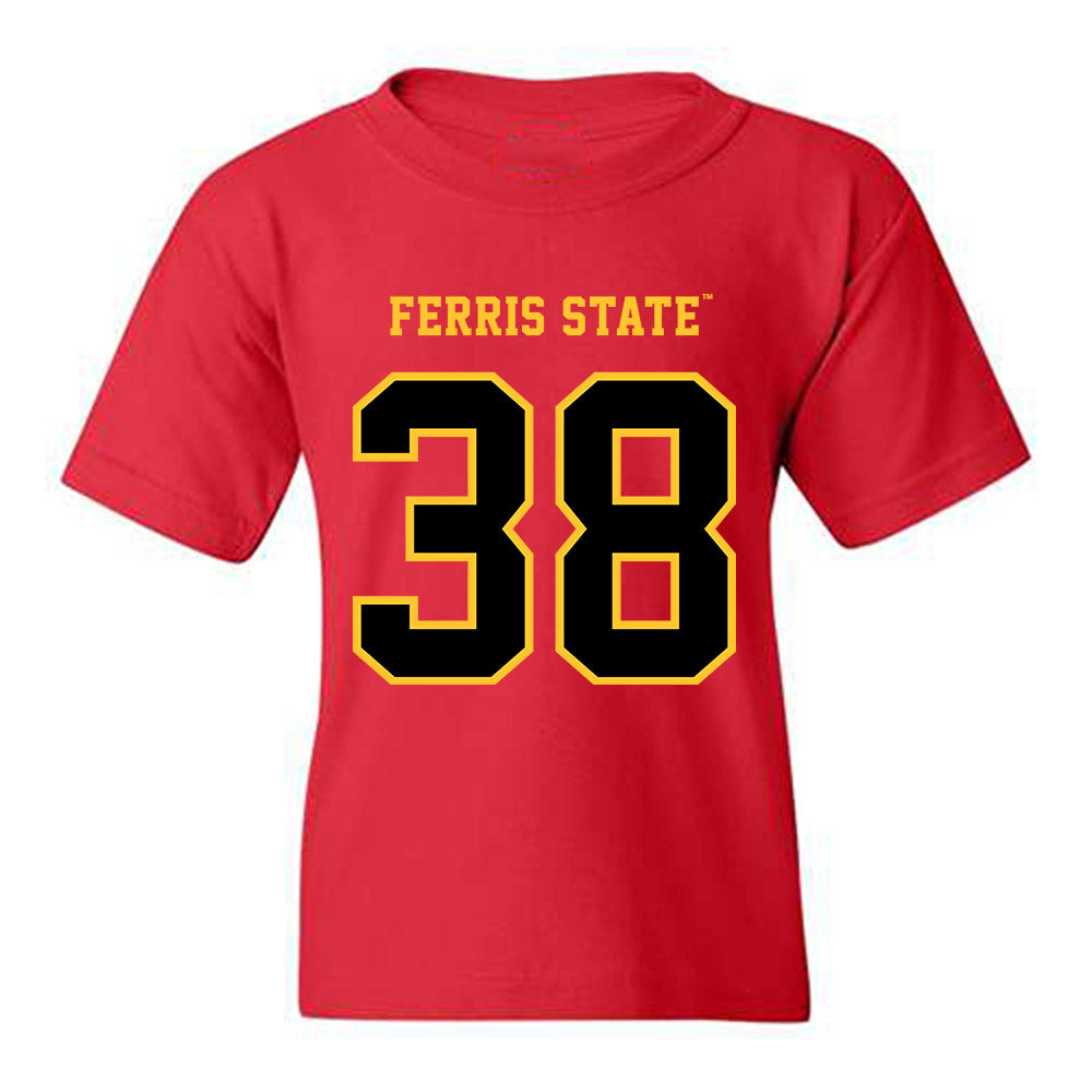 Ferris State - NCAA Football : Levi Tuinstra - Replica Shersey Youth T-Shirt-0