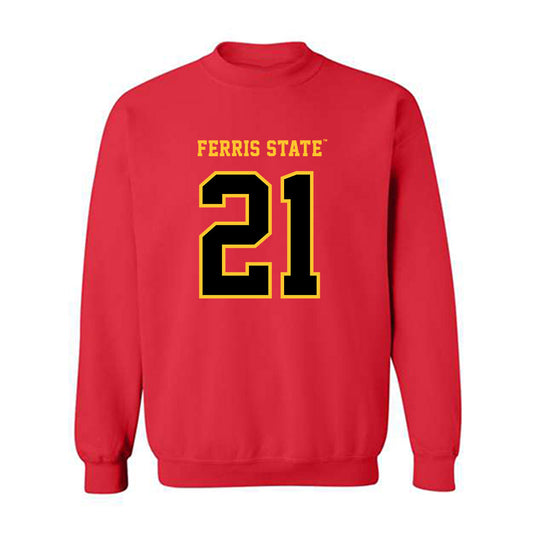 Ferris State - NCAA Football : Timothy Allen - Replica Shersey Crewneck Sweatshirt-0
