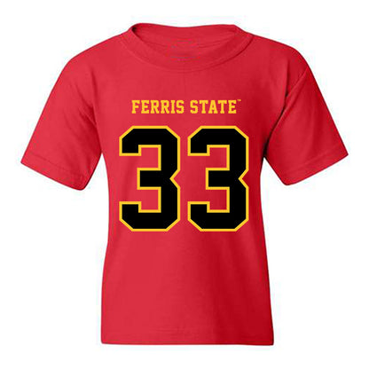 Ferris State - NCAA Women's Basketball : Ally Schultz - Replica Shersey Youth T-Shirt-0