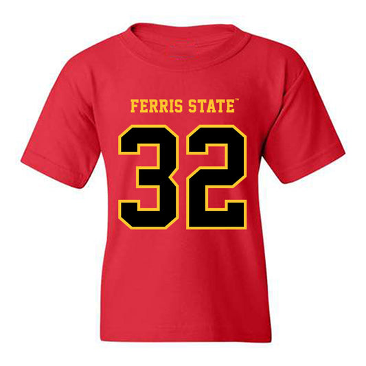 Ferris State - NCAA Women's Basketball : Melena Glysch - Replica Shersey Youth T-Shirt-0